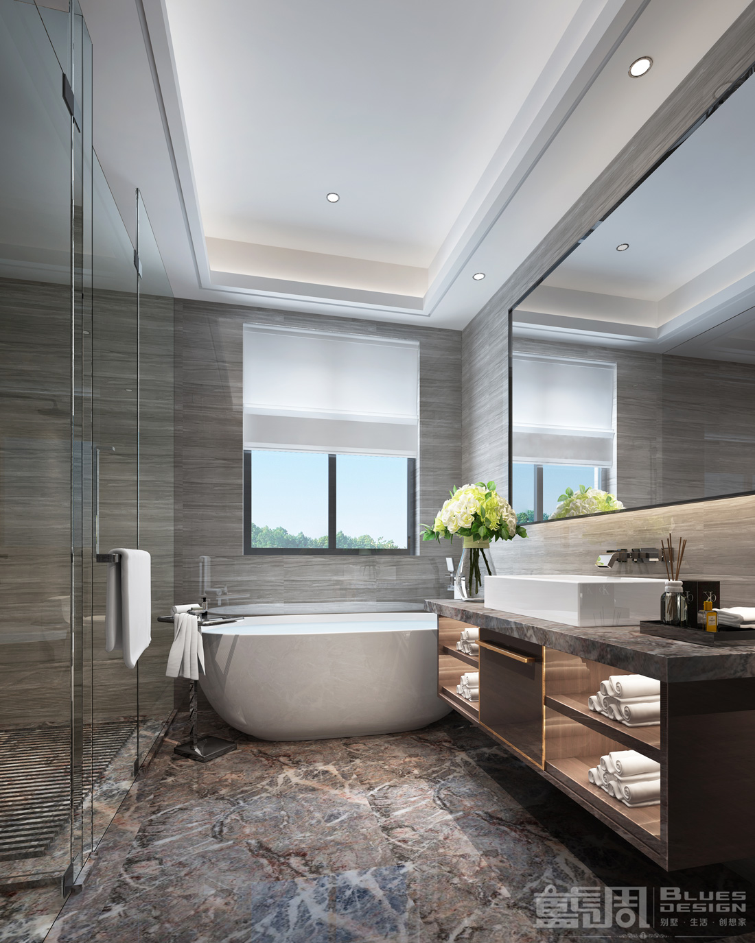 公園大地別墅設計-主衛