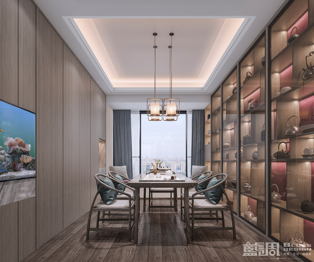 香山美墅私宅設計:茶室