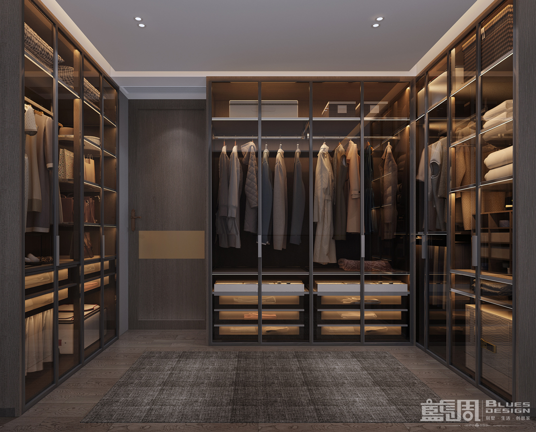 香山美墅私宅設計:衣帽間