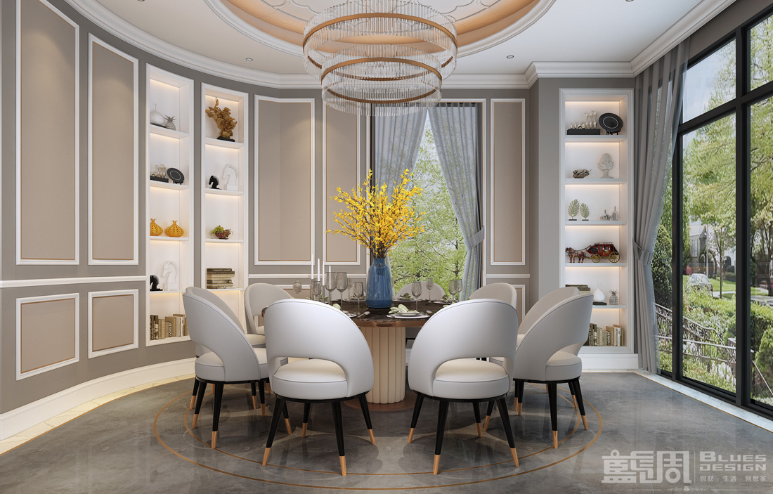 蓮湖山莊獨棟別墅設計-餐廳