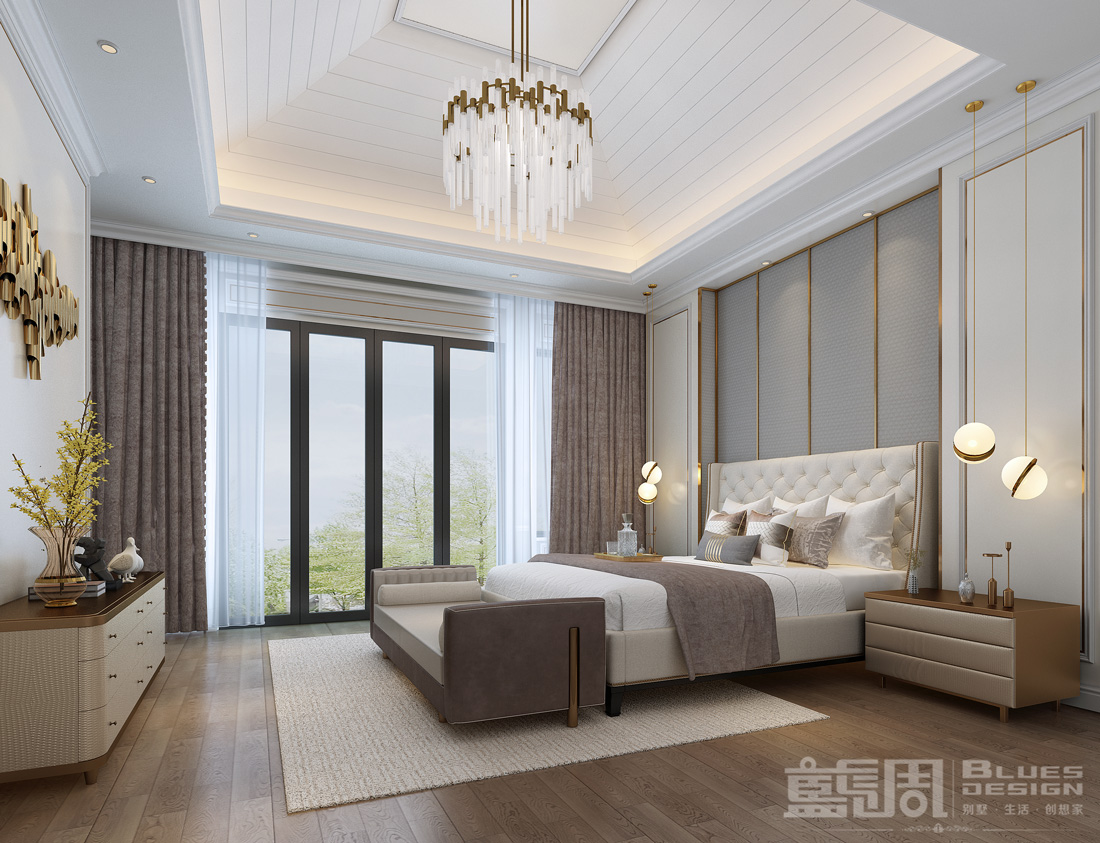 蓮湖山莊獨棟別墅設計-主臥