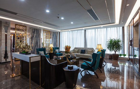 深圳南山智慧廣場私人會所設計 會客廳