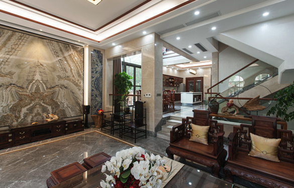 深圳龍崗清林徑別墅裝修設計 別墅客廳