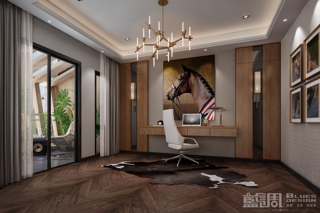 深圳硅谷別墅設計:書房