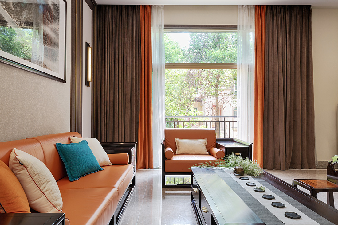 公園大地聯排別墅客廳設計-